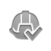 hat, checkmark, Hard Gray icon