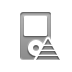 pyramid, ipod Gray icon