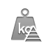pyramid, weight, kilogram Gray icon