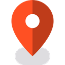 pin, Map Location, signs, placeholder, Map Point, map pointer Firebrick icon