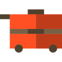 luggage, baggage, transport, trolley Firebrick icon