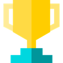 trophy, Champion, cup, winner, award Gold icon