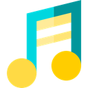 music, song, musical note, Quaver, music player Black icon