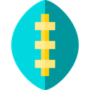 sport, Summertime, sports, Rugby Game, summer, Rugby Ball DarkTurquoise icon
