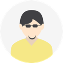 Man, user, Avatar, people, profile WhiteSmoke icon