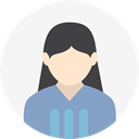 profile, people, user, Avatar, woman WhiteSmoke icon