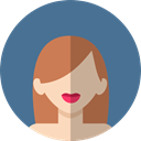 Girl, profile, user, woman, Avatar, people SteelBlue icon