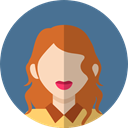Avatar, woman, profile, people, user SteelBlue icon