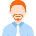 Man, user, profile, people, Business, Avatar PowderBlue icon