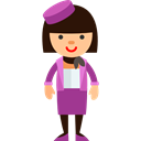 Avatar, profile, Occupation, user, Stewardess, Business, people Black icon