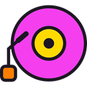 music, music player, technology, turntable, vinyl, Record Player, lp Orchid icon