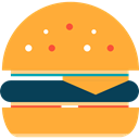 food, Burger, hamburger, junk food, Fast food, sandwich SandyBrown icon