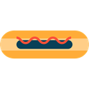 junk food, Sausage, food, Fast food, Hot Dog Black icon