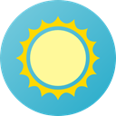 Sunny, warm, weather, sun, nature, meteorology, Summertime, summer MediumTurquoise icon