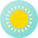 summer, nature, meteorology, Sunny, warm, sun, Summertime, weather SkyBlue icon