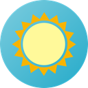 nature, meteorology, Summertime, Sunny, warm, sun, weather, summer MediumTurquoise icon