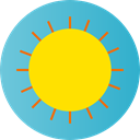 summer, Summertime, nature, weather, sun, meteorology, warm, Sunny MediumTurquoise icon