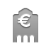 Euro, Bank DarkGray icon
