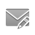envelope, pencil DarkGray icon