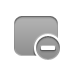 Rectangle, delete, rounded DarkGray icon