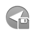 Diskette, Left, arrowhead Icon