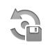 Diskette, rotate Gray icon