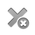 Close, cross DarkGray icon