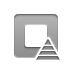 pyramid, stop Gray icon