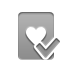 checkmark, Hearts, card, Game DarkGray icon