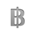 Currency, sign, baht DarkGray icon