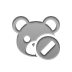 cancel, teddy, bear DarkGray icon
