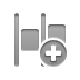 horizontal, Add, Left, distribute Gray icon