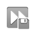 Diskette, Forward, Fast DarkGray icon