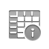 Info, Spreadsheet DarkGray icon
