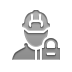 Lock, operator Gray icon