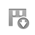 Down, Currency, sign, yen DarkGray icon