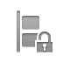 Lock, Left, Align, vertical, open Gray icon