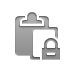 paste, Lock Gray icon