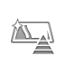pyramid, silver Icon