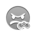 Angry, smiley, Binoculars DarkGray icon