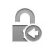 open, Lock, Left Icon