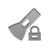 Lock, Flashlight Gray icon