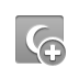 red, Add, Crescent DarkGray icon