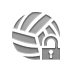 open, Ball, Lock, volleyball Gray icon