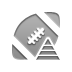 Football, pyramid, Ball Gray icon