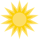 weather, nature, warm, meteorology, Summertime, Sunny, summer, sun Khaki icon