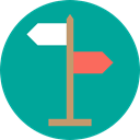 Orientation, Direction, sing, Maps And Flags, Road sign, signs, directional DarkCyan icon