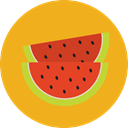 diet, watermelon, Fruit, Healthy Food, food, vegan, vegetarian, organic Goldenrod icon