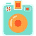 photography, Tools And Utensils, photograph, Camera, technology, photo, photo camera Aquamarine icon