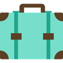 baggage, Tools And Utensils, travelling, suitcase, luggage Aquamarine icon